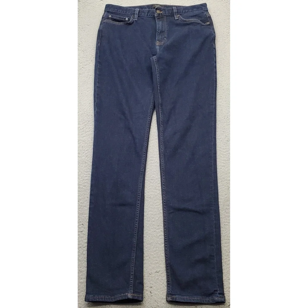 Banana Republic Travel Jeans Men 34x34 Blue Denim Slim Fit Skinny Leg Streetwear
